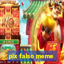 pix falso meme